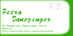 petra danczinger business card